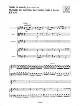 Nulla in mundo pax sincera RV 630 - Partitur - VIVALDI - Partition